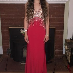 Red Dave and Johnny Prom Dress